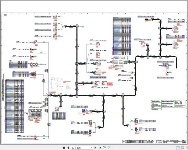 Terex Fuchs Material Handlers MHL340D 1814 Wiring Diagram 6790200097 DE 2