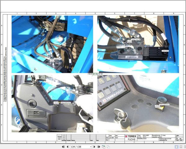 Terex Fuchs Material Handlers MHL340D 1814 Wiring Diagram 6790200097 DE 3
