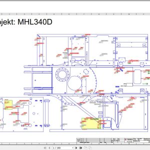 Terex Fuchs Material Handlers MHL340D 1994 Wiring Diagram 6790200122 DE 1