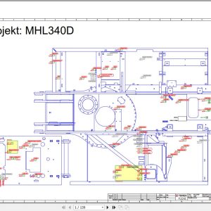 Terex Fuchs Material Handlers MHL340D 2087 Wiring Diagram 6790200141 DE 1