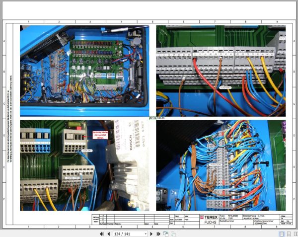 Terex Fuchs Material Handlers MHL340D 2351 Wiring Diagram 6790200222 DE 3