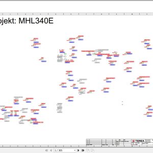 Terex Fuchs Material Handlers MHL340E 4004 Wiring Diagram 6790200207 DE 1