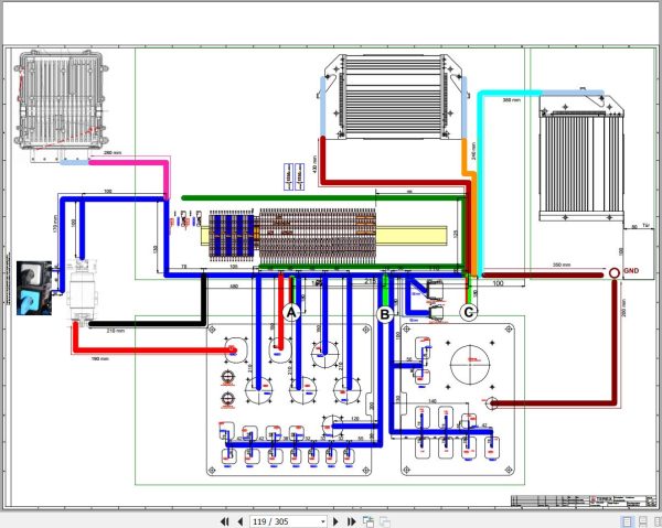 Terex Fuchs Material Handlers MHL340E 4004 Wiring Diagram 6790200262 DE 2