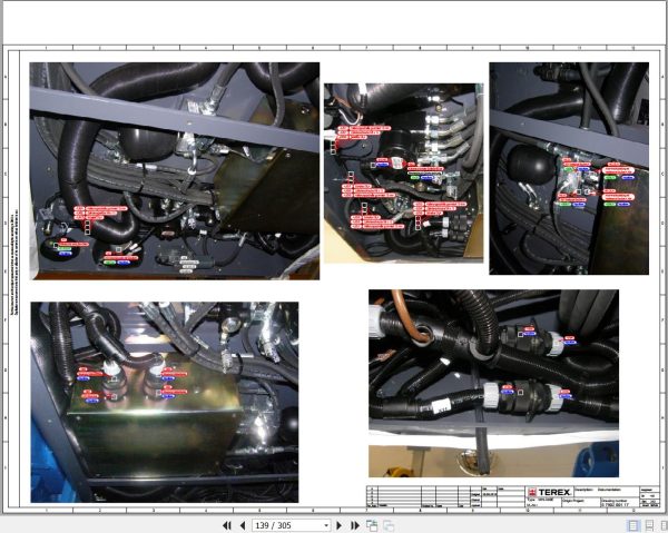 Terex Fuchs Material Handlers MHL340E 4004 Wiring Diagram 6790200262 DE 3