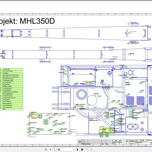 Terex Fuchs Material Handlers MHL350D 1130 1178 Wiring Diagram 6790200038 DE 1