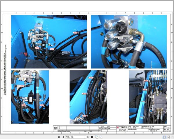 Terex Fuchs Material Handlers MHL350D 1179 Wiring Diagram 6790200002 DE 3