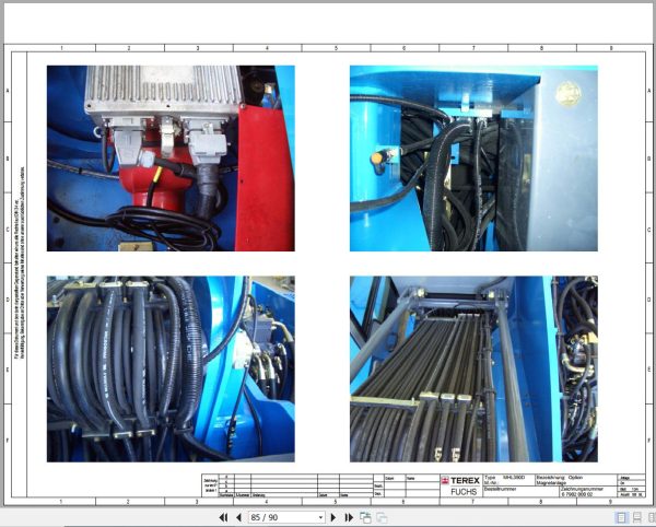 Terex Fuchs Material Handlers MHL350D 1179 Wiring Diagram 6790200026 DE 3