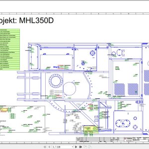Terex Fuchs Material Handlers MHL350D 1240 Wiring Diagram 6790200018 DE 1