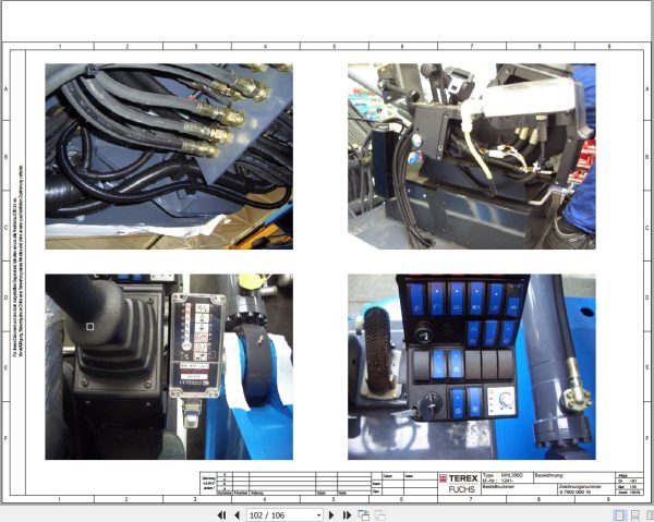 Terex Fuchs Material Handlers MHL350D 1261 Wiring Diagram 6790200027 DE 3
