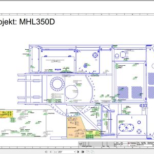 Terex Fuchs Material Handlers MHL350D 1460 1678 Wiring Diagram 6790200033 DE 1
