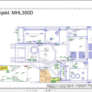 Terex Fuchs Material Handlers MHL350D 1648 Wiring Diagram 6790200074 DE 1