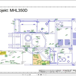 Terex Fuchs Material Handlers MHL350D 1679 Wiring Diagram 6790200079 DE 1