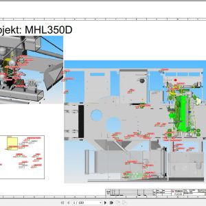 Terex Fuchs Material Handlers MHL350D 1680 Wiring Diagram 6790200060 DE 1