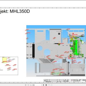 Terex Fuchs Material Handlers MHL350D 1944 Wiring Diagram 6790200255 DE 1