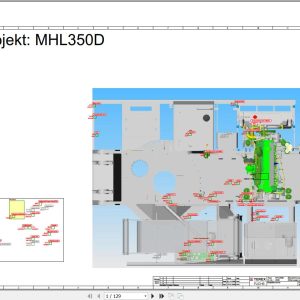 Terex Fuchs Material Handlers MHL350D 2040 Wiring Diagram 6790200159 DE 1