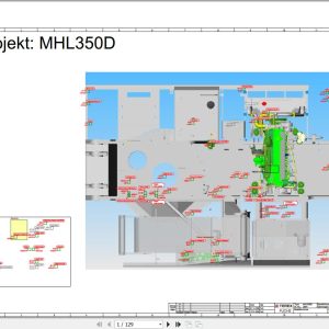 Terex Fuchs Material Handlers MHL350D 2081 Wiring Diagram 6790200173 DE 1