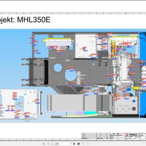 Terex Fuchs Material Handlers MHL350E 4190 Wiring Diagram 6790200245 DE 1