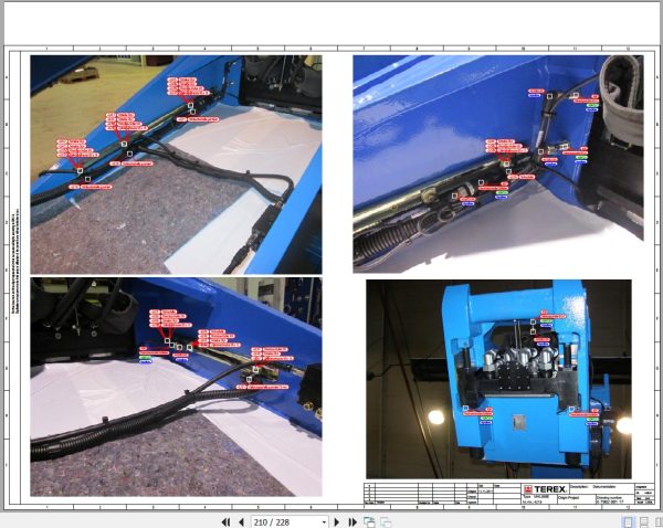 Terex Fuchs Material Handlers MHL350E 4219 Wiring Diagram 6790200265 DE 3