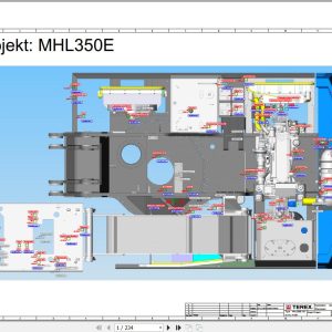 Terex Fuchs Material Handlers MHL350E HD 4150 Wiring Diagram 6790200206 DE 1