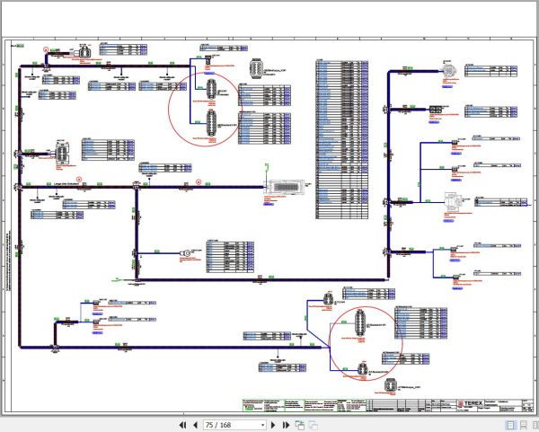 Terex Fuchs Material Handlers MHL350F 5000 Wiring Diagram 6790200224 DE 2