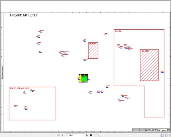 Terex Fuchs Material Handlers MHL350F 5000 Wiring Diagram 6790200304 DE 1