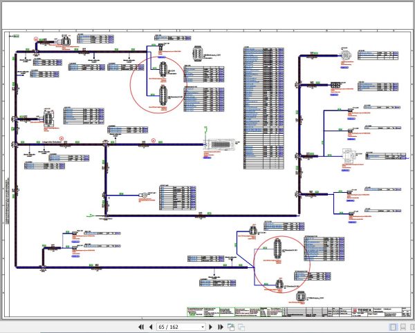 Terex Fuchs Material Handlers MHL350F 5000 Wiring Diagram 6790200336 DE 2
