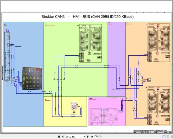 Terex Fuchs Material Handlers MHL350F 5000 Wiring Diagram 6790200336 DE 3