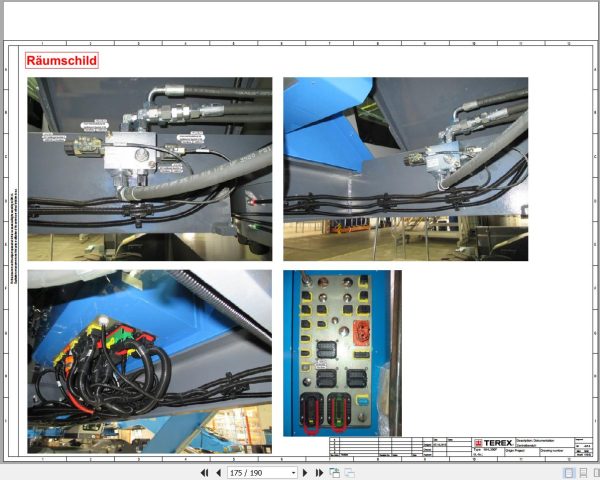 Terex Fuchs Material Handlers MHL350F 5000 Wiring Diagram 6790200339 DE 3