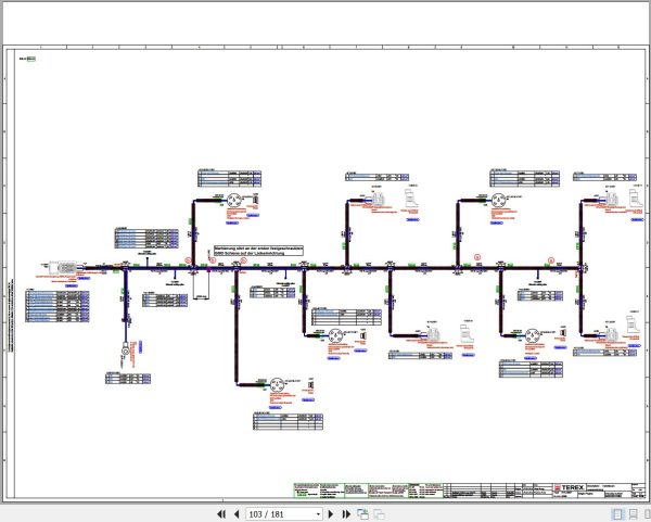 Terex Fuchs Material Handlers MHL350F 5000 Wiring Diagram 6790200347 DE 2