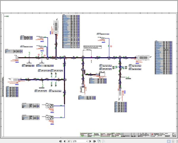 Terex Fuchs Material Handlers MHL350F 5035 Wiring Diagram 6790200351 DE 2