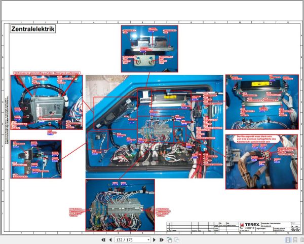 Terex Fuchs Material Handlers MHL350F HD 5027 Wiring Diagram 6790200335 DE 3