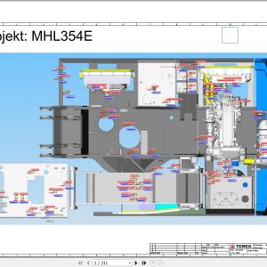 Terex Fuchs Material Handlers MHL354E 4000 Wiring Diagram 6790200164 DE 1