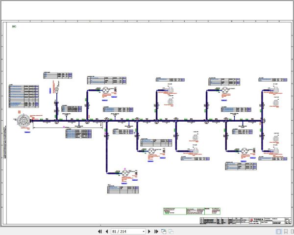 Terex Fuchs Material Handlers MHL354E 4001 4002 Wiring Diagram 6790200191 DE 2