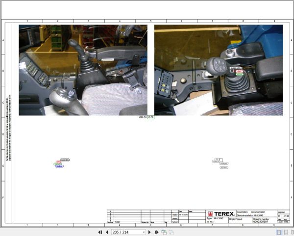 Terex Fuchs Material Handlers MHL354E 4001 4002 Wiring Diagram 6790200191 DE 3