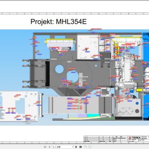 Terex Fuchs Material Handlers MHL354E 4003 Wiring Diagram 6790200291 DE 1