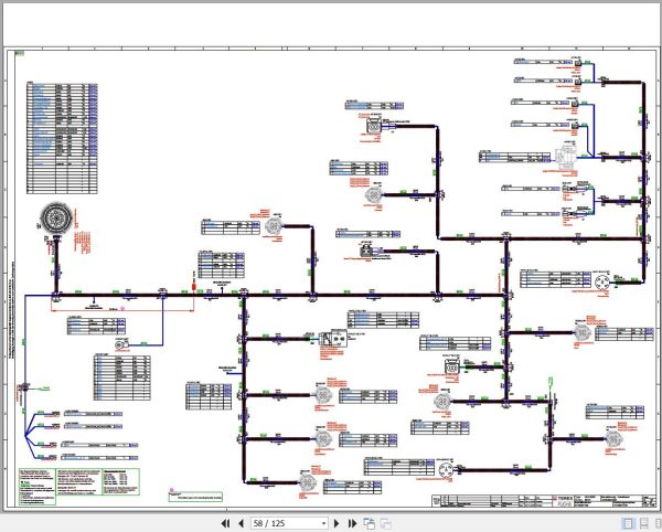 Terex Fuchs Material Handlers MHL355D 0013 Wiring Diagram 6790200185 DE 2