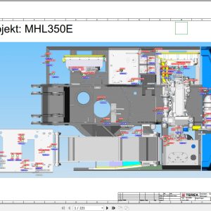 Terex Fuchs Material Handlers MHL355E 4001 Wiring Diagram 6790200168 DE 1