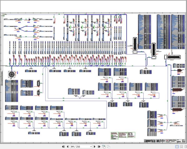 Terex Fuchs Material Handlers MHL355E BQC 4003 Wiring Diagram 6790200198 DE 2