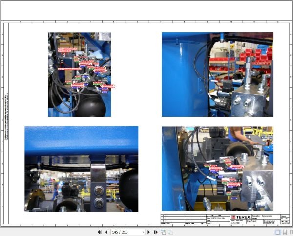 Terex Fuchs Material Handlers MHL355E BQC 4003 Wiring Diagram 6790200198 DE 3