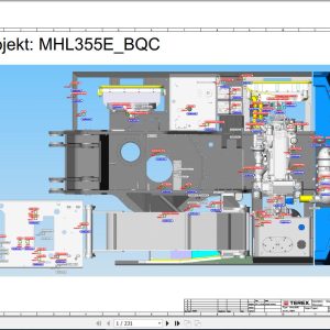 Terex Fuchs Material Handlers MHL355E BQC 4004 Wiring Diagram 6790200269 DE 1