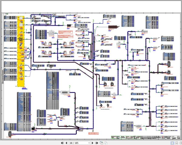 Terex Fuchs Material Handlers MHL355F BQC 5001 Wiring Diagram 6790200344 DE 2
