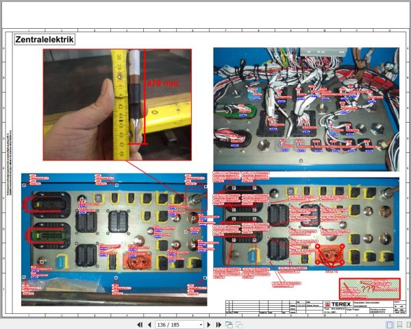 Terex Fuchs Material Handlers MHL355F BQC 5001 Wiring Diagram 6790200344 DE 3