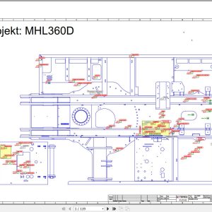 Terex Fuchs Material Handlers MHL360D 0864 Wiring Diagram 6790200127 DE 1