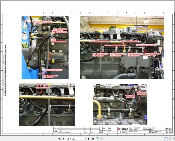 Terex Fuchs Material Handlers MHL360D 0864 Wiring Diagram 6790200127 DE 3