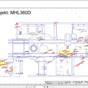 Terex Fuchs Material Handlers MHL360D 1010 Wiring Diagram 6790200320 DE 1