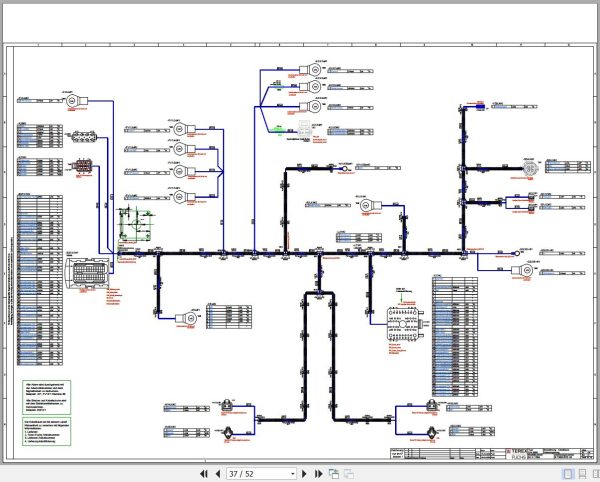 Terex Fuchs Material Handlers MHL360D 560 Wiring Diagram 6790200003 DE 3