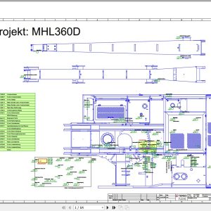Terex Fuchs Material Handlers MHL360D 561 562 Wiring Diagram 6790200004 DE 1