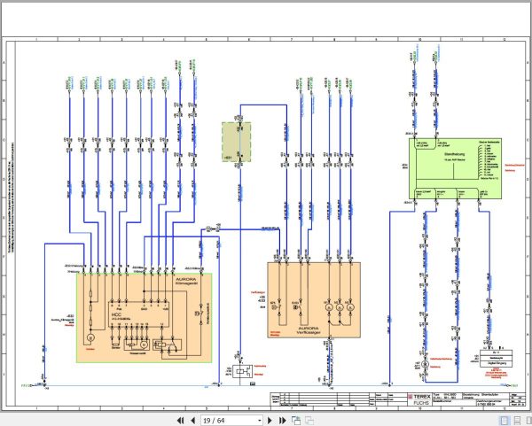 Terex Fuchs Material Handlers MHL360D 561 562 Wiring Diagram 6790200004 DE 2