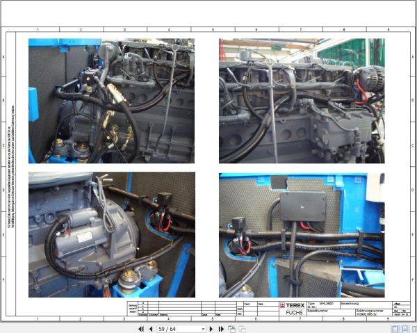 Terex Fuchs Material Handlers MHL360D 561 562 Wiring Diagram 6790200004 DE 3