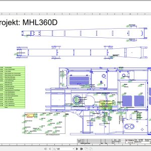Terex Fuchs Material Handlers MHL360D 563 564 Wiring Diagram 6790200005 DE 1